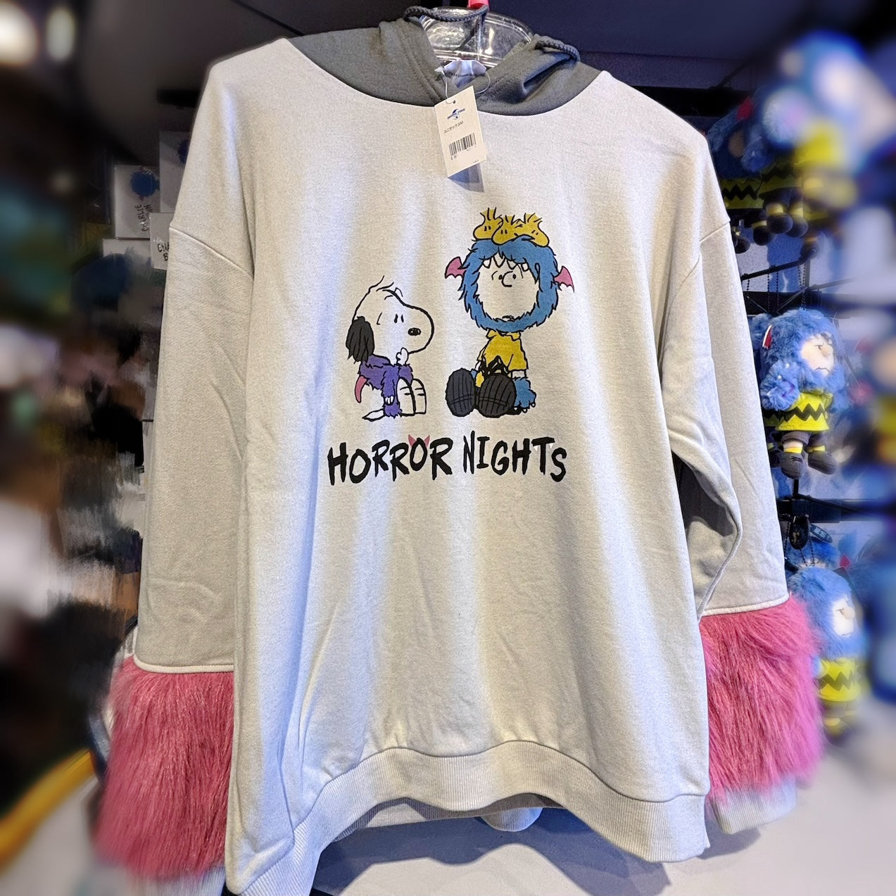 USJ Halloween Snoopy Horror Nights - 毛毛手袖連帽衛衣