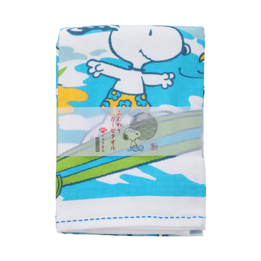 【訂貨】Snoopy 和風夏季全棉毛巾 - 浴巾