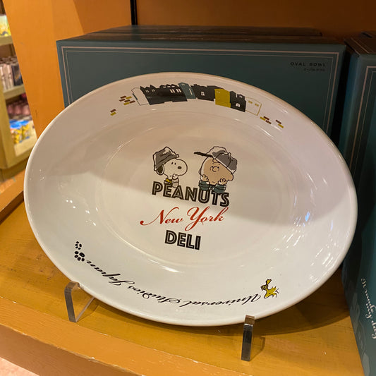 【訂貨】USJ Peanuts New York Deli 食具 - 橢圓碟