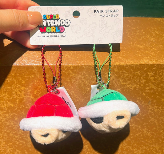 【Order】USJ Nintendo World Red and Green Turtle Shell Pair Charm