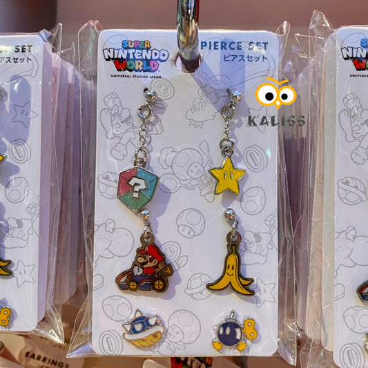 【Order】USJ Nintendo World Mario Kart Earrings 6pcs