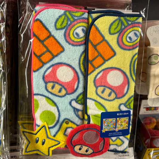 USJ Mario 星星蘑菇 小毛巾