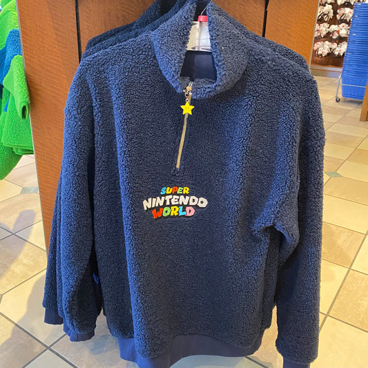 【Order】USJ Super Nintendo World Navy Fleece Pullover