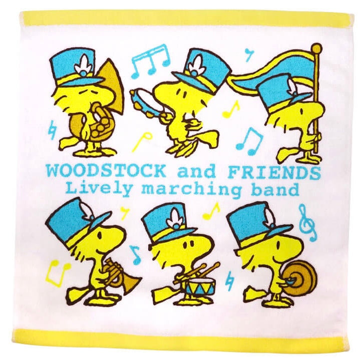 【預訂】「WOODSTOCK and FRIENDS Lively Marching Band」毛巾 / 保溫瓶 / 水樽套