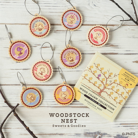 【Order】Woodstock Nest Round Wood Charm (Random Style)