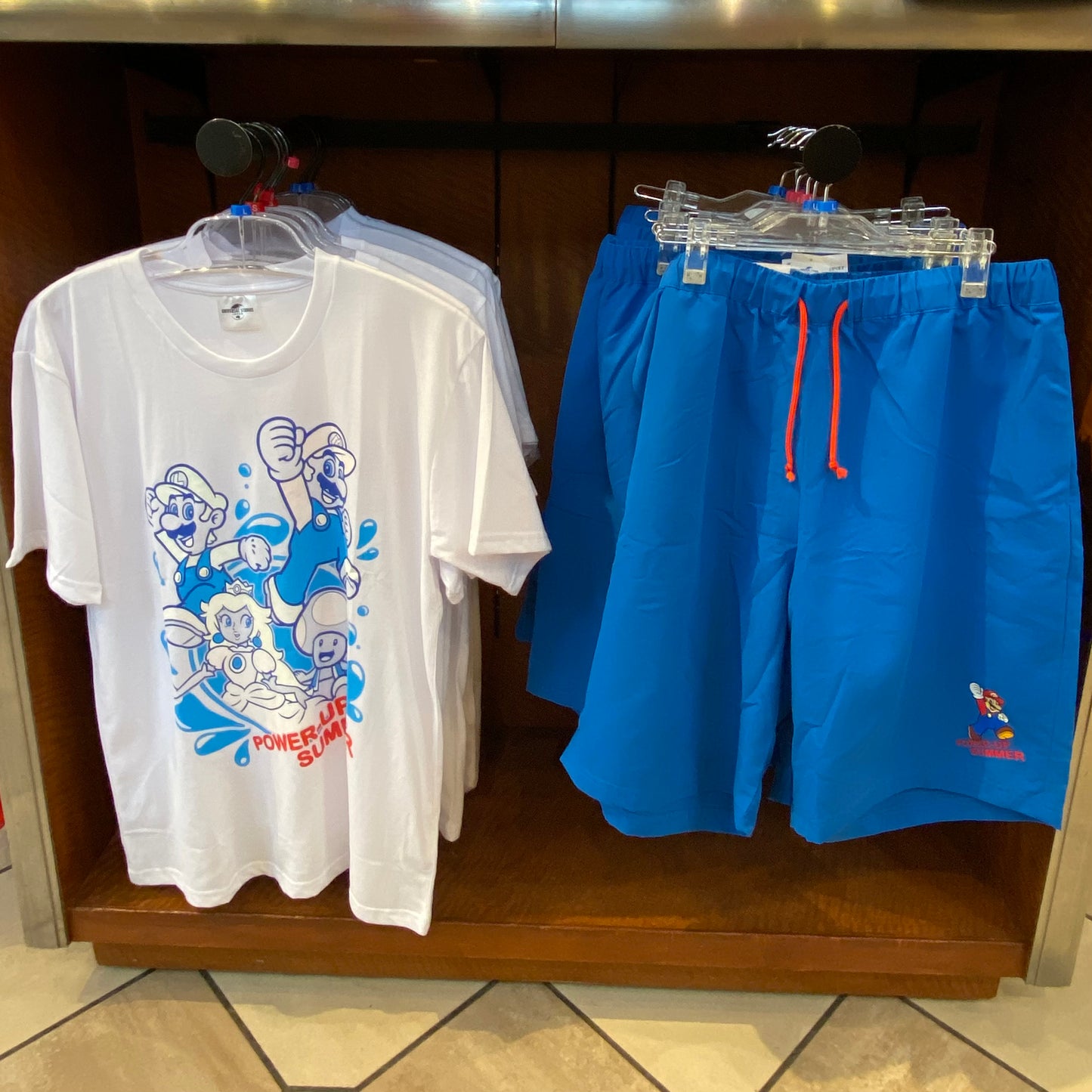 USJ Mario Power Up Summer 濕水變色 Tshirt