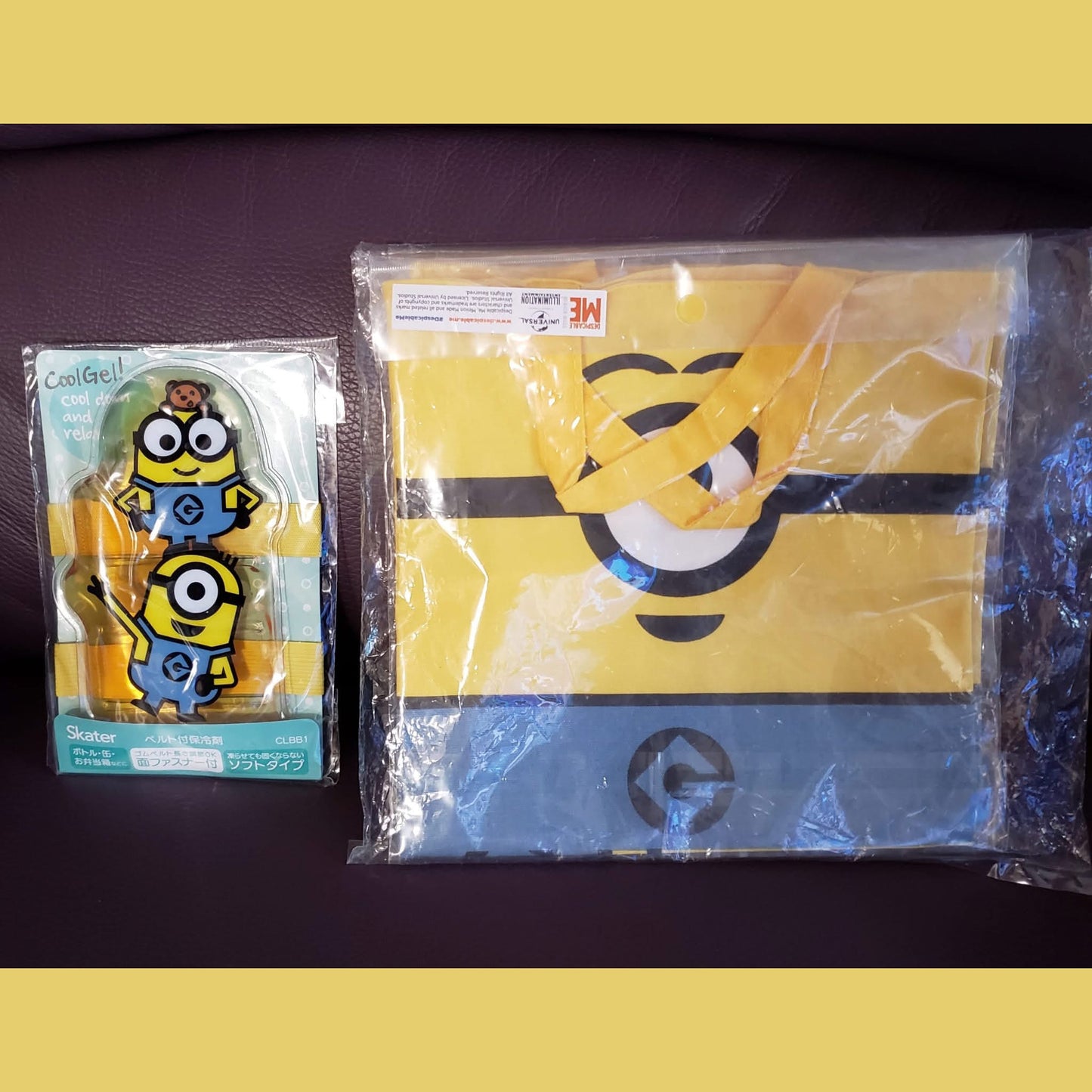 【現貨】Minions 保冷劑連迷你布袋 Tote Bag 套裝