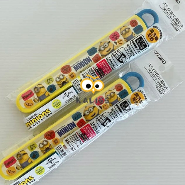 【In stock】Minions chopsticks with storage box