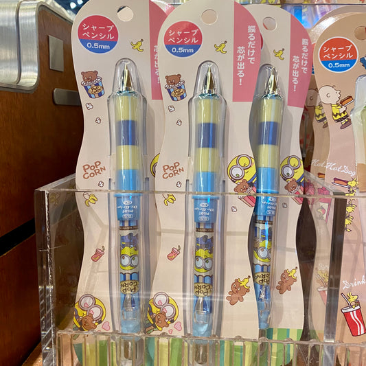 【Order】USJ Minions Bob & Tim Popcorn Series Stationery - Dr. Grip Mechanical Pencil