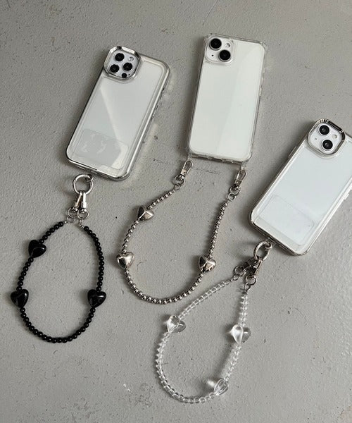 【Order】Me% Heart Handle Strap Mobile Phone Strap (Short)