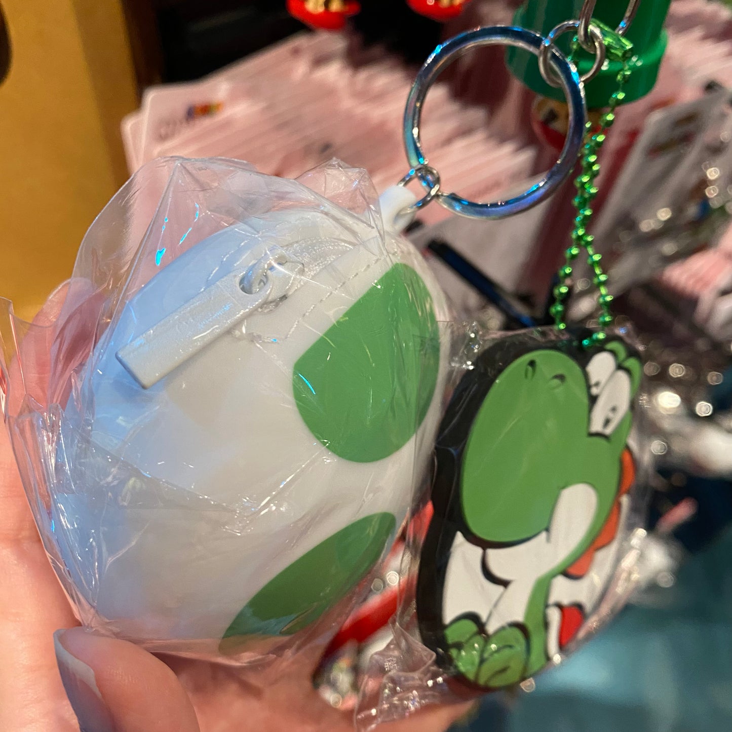 【Order】USJ Yoshi Mirror & Pouch Keychain