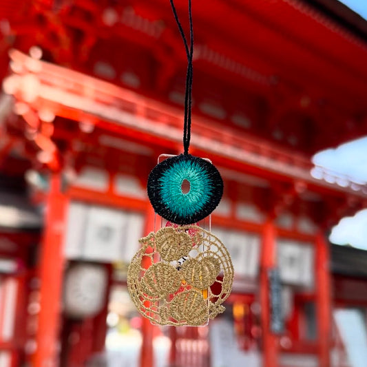 下鴨神社新年限定 - 蛇眼蕾絲御守