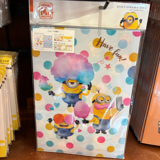【Order】USJ Minions Candy Theme Stationery Set