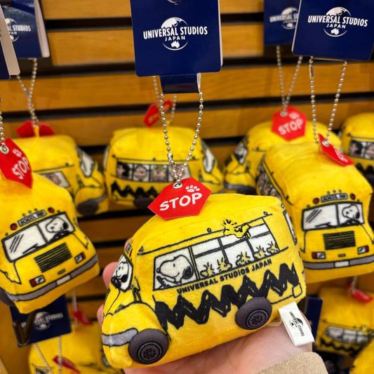 【Order】USJ Snoopy Yellow Bus Plush Chain