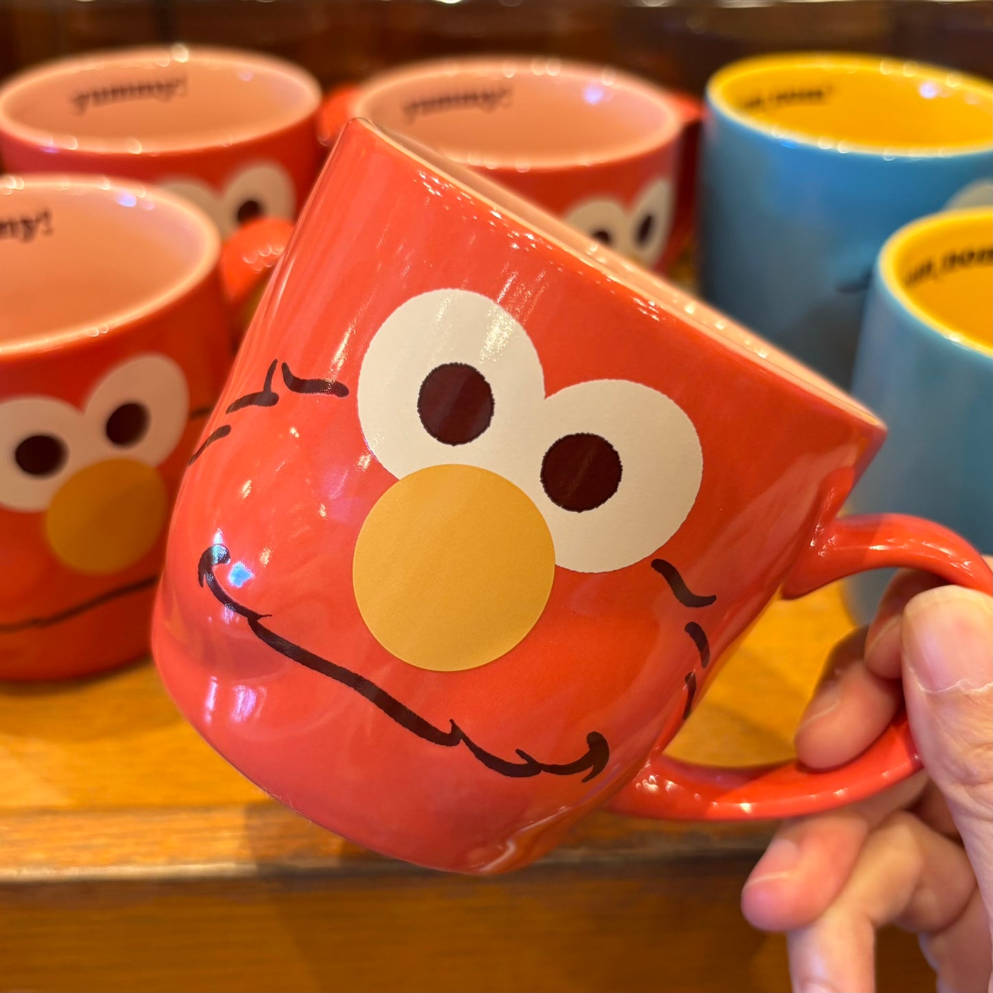 USJ Elmo 立體表情瓷杯