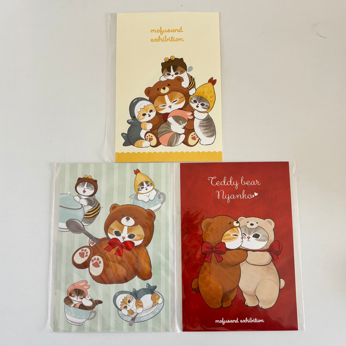 【Order】Mofusand Exhibition Limited Teddy Bear Postcard