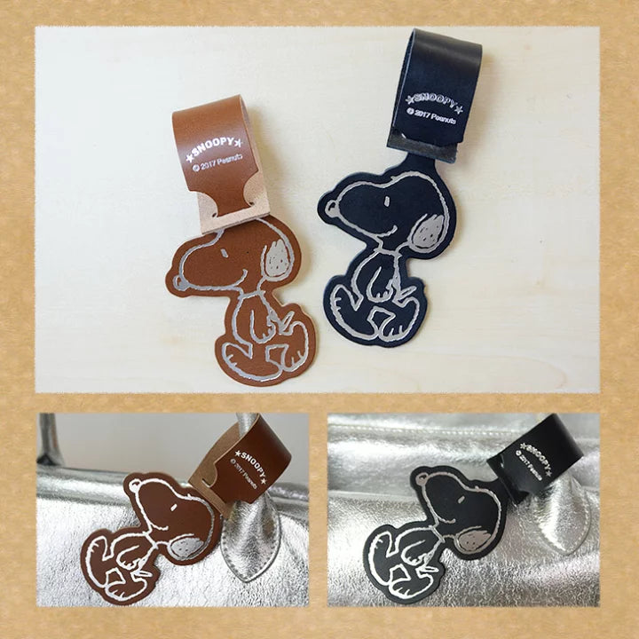 【Order】Snoopy genuine leather luggage tag