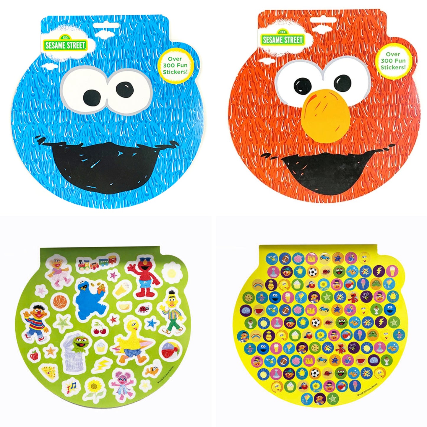 【訂貨】芝麻街貼紙簿 內容超過300張 - Elmo / Cookie Monster