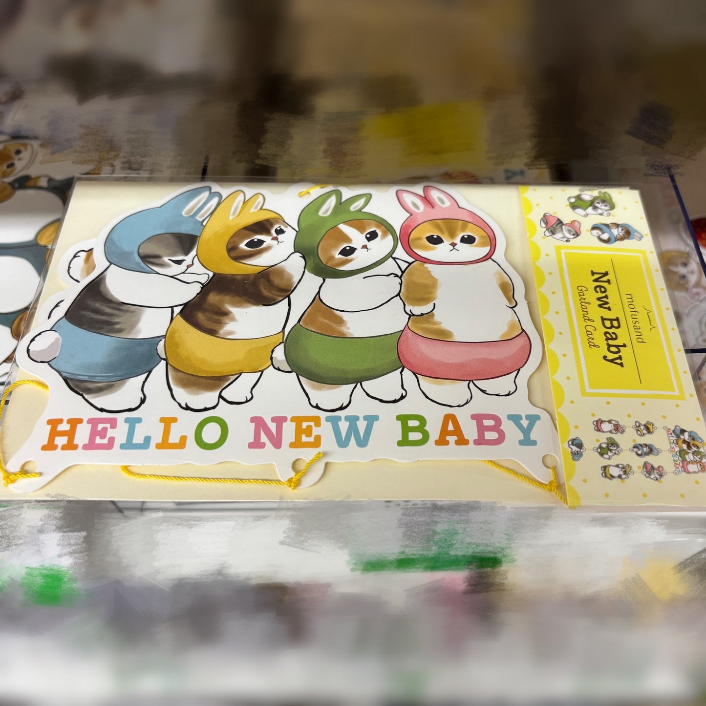 Mofusand Hello New Baby Garland Card 立體裝飾卡