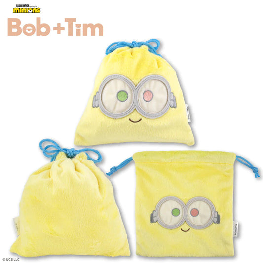 【Order】Minions Bob & Tim furry drawstring bag
