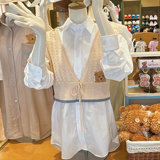 [Order] USJ Tim Bear Spring and Summer Daisy Series - Knitted Vest