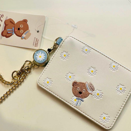 [Order] USJ Tim Bear Spring and Summer Daisy Series- Reel Card Holder / Sticky Note / Ball Pen