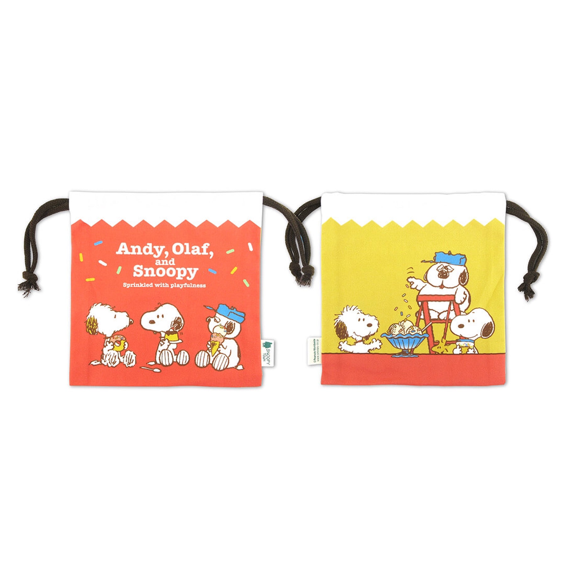 Snoopy Town「ANDY,OLAF, and SNOOPY Sprinkled with playfulness」- 索袋