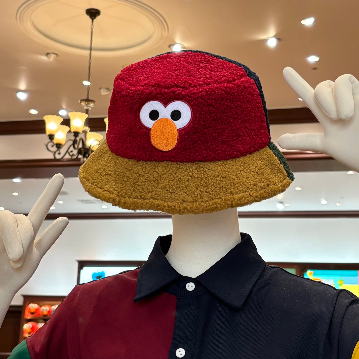 【Order】USJ Sesame Street Furry Fisherman Hat Bucket Hat