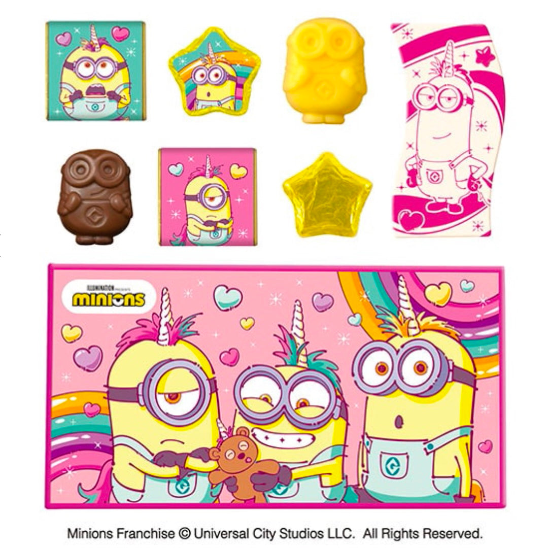 【Pre-order｜Feb】Valentine's Day Limited - Minions Assorted Chocolate Rectangular Paper Box（8pcs）｜Cut-Off：Jan20