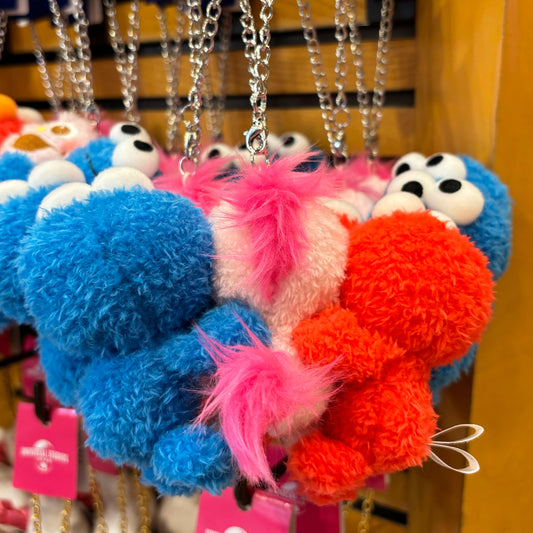 [Order] USJ Sesame Street Elmo Moppy & Cookie Monster Plush Chain