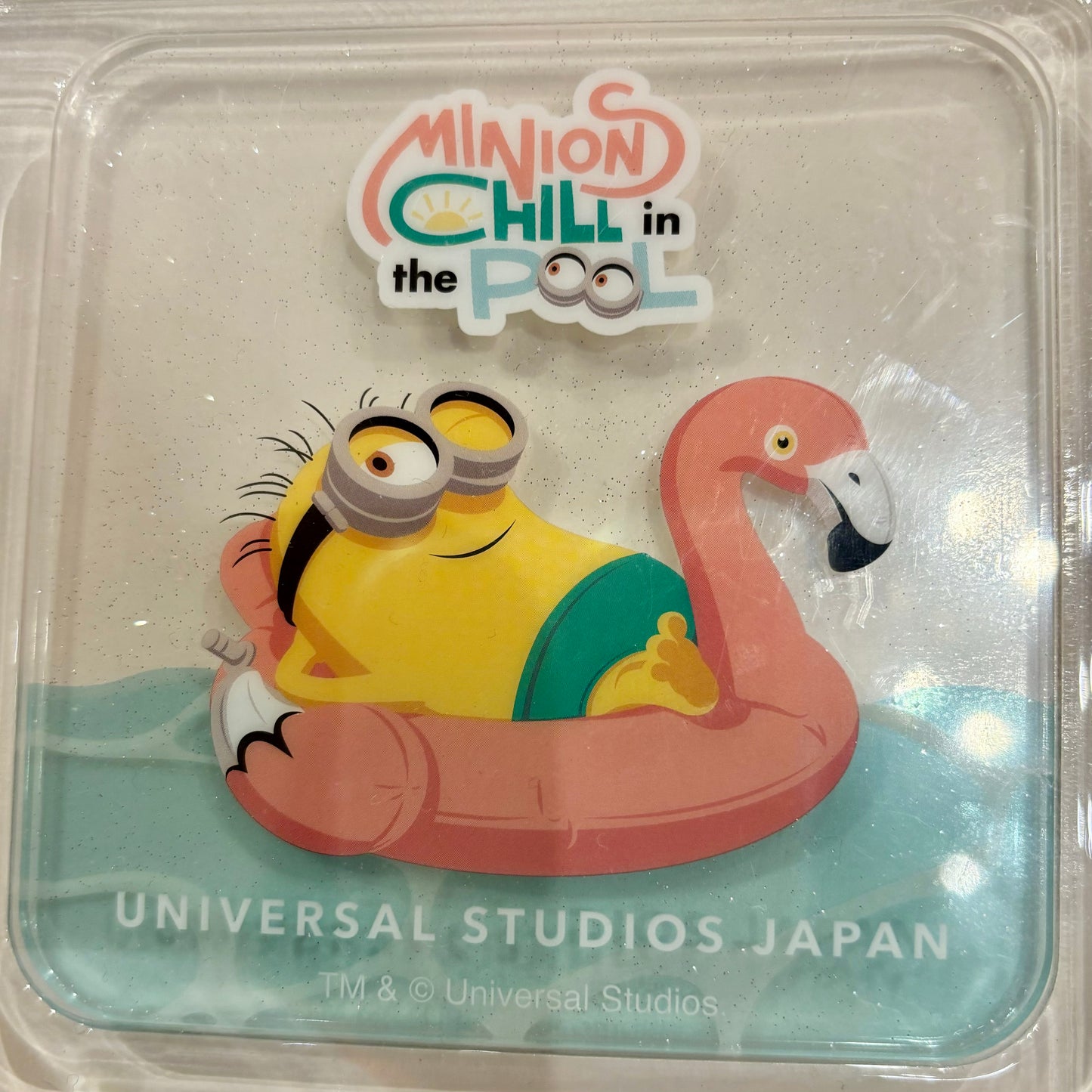 【Order】USJ Minions Chill in the Pool Glitter Coaster Set