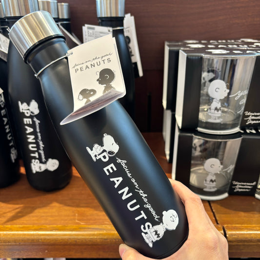 【Order】USJ Peanuts Snoopy & Charlie Monotone Series Stainless Steel Thermos Bottle