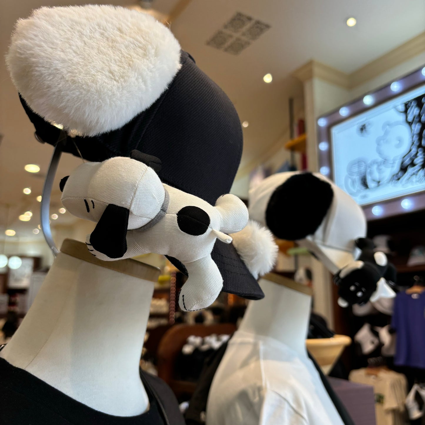 【訂貨】USJ Peanuts Snoopy & Charlie Monotone 黑白系列 - Cap 帽