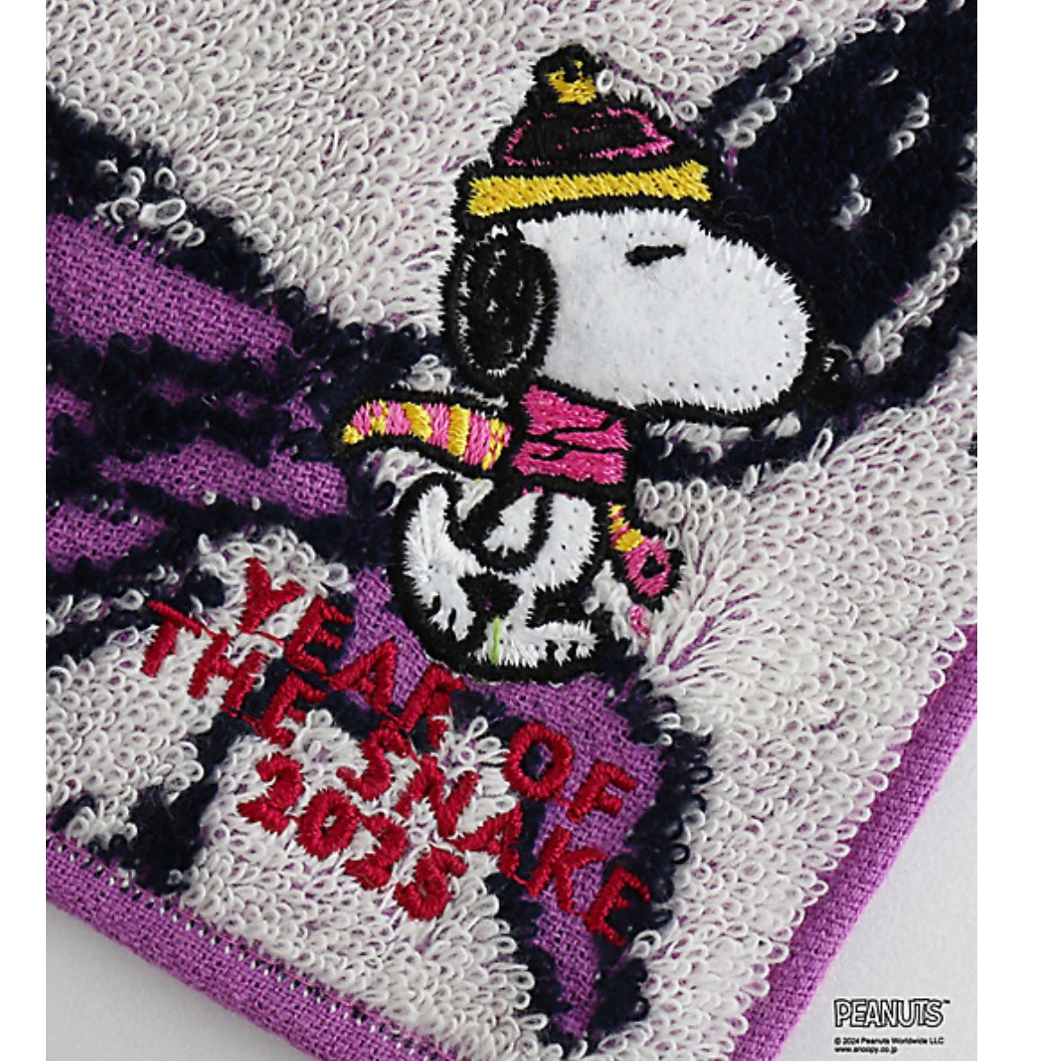 【預訂】Snoopy in Ginza 銀座展 - Snoopy 蛇年生肖系列 毛巾（3色）