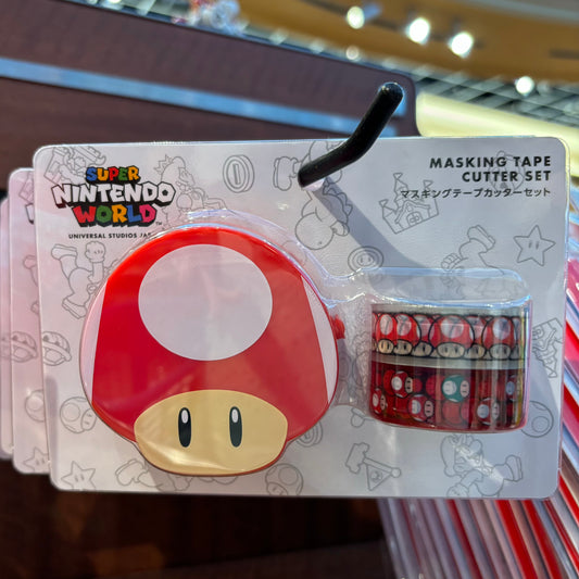 USJ Mario 蘑菇紙膠帶連 Cutter 套裝