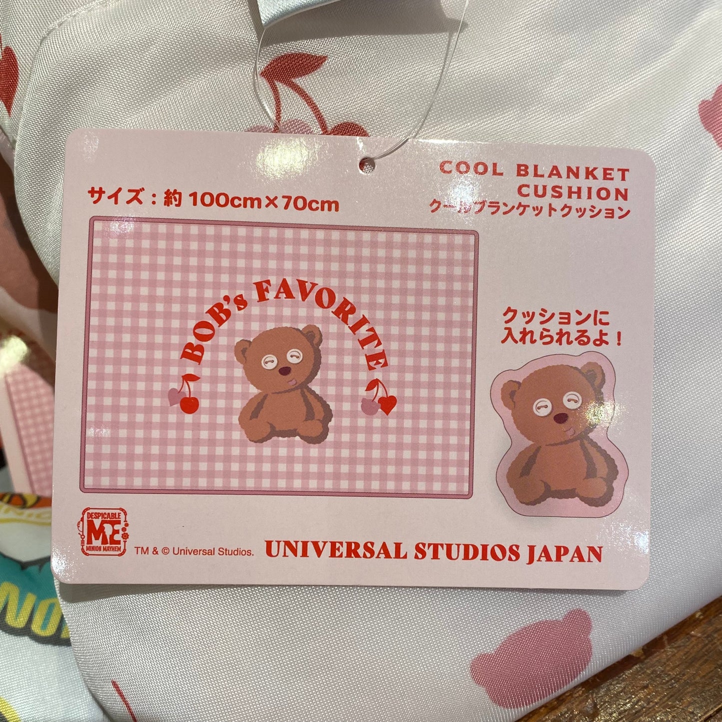 【Order】USJ Cool Series - Minions & Tim Bear Cool Blanket Cushion