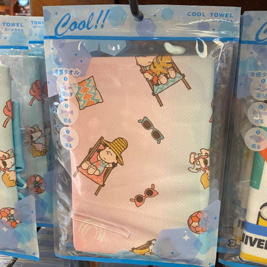 【Order】USJ Cool Series - Peanuts Chill Here Cool Towel