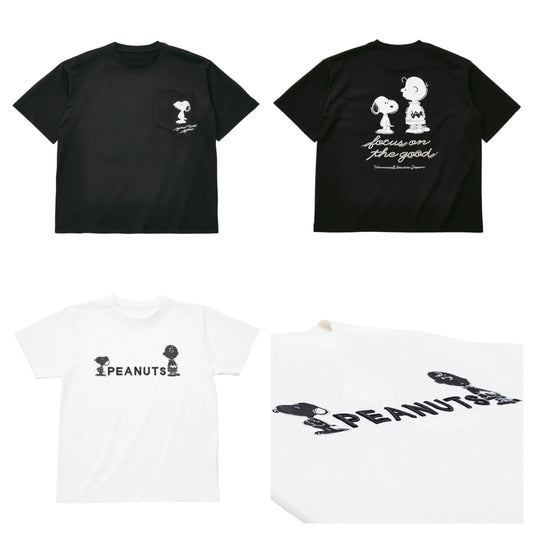 【訂貨】USJ Peanuts Snoopy & Charlie Monotone 黑白系列 Tshirt