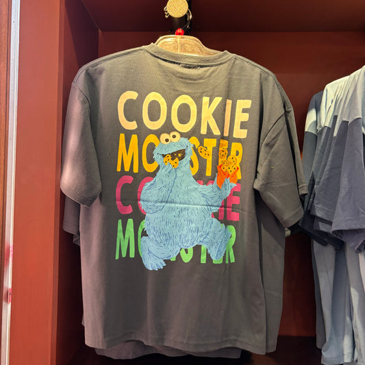 【訂貨】USJ 芝麻街 成人Tshirt（Cookie Monster）