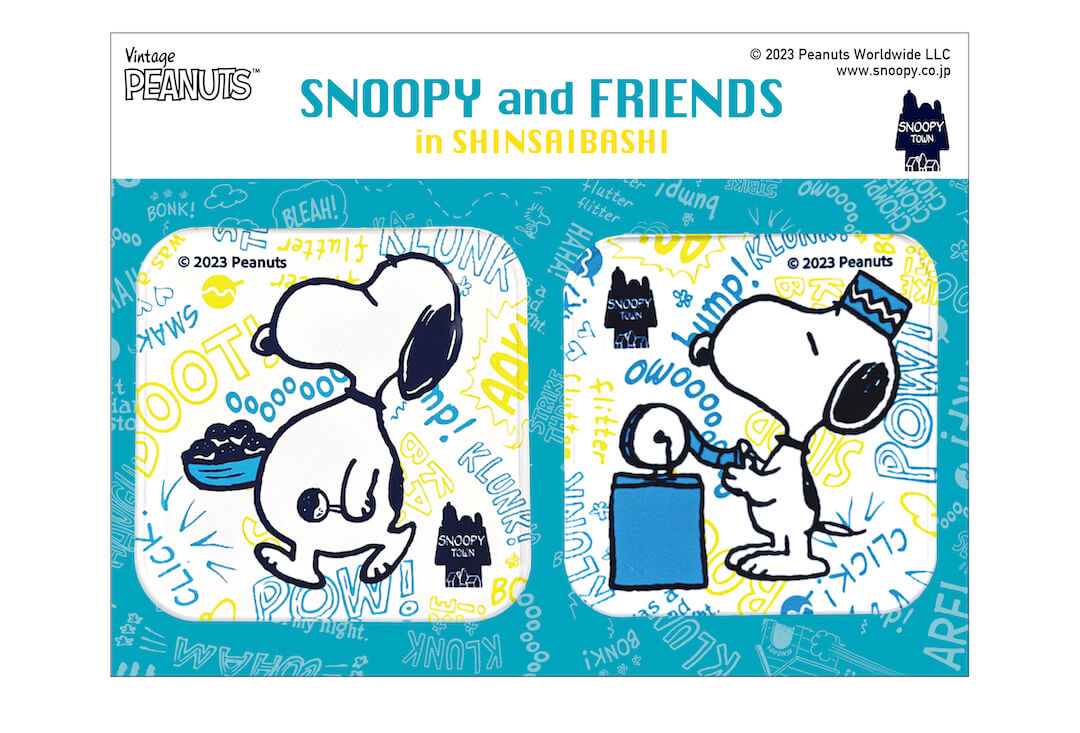 【Order】Snoopy Town store limited "Shinsaibashi BLUE" - Arylic stand / magnet 