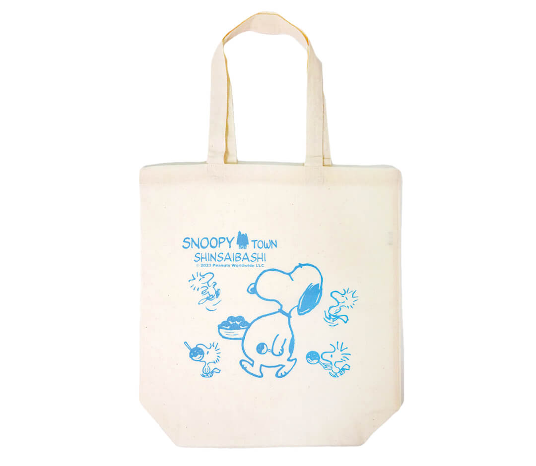 【Order】Snoopy Town store limited "Shinsaibashi BLUE" - Plush Chain / Totebag