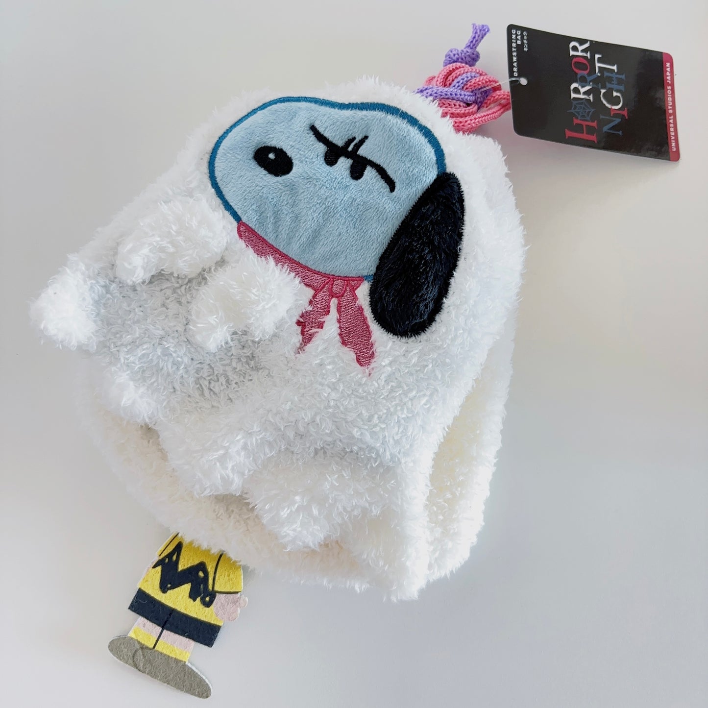 USJ Snoopy Horror Nights - Snoopy & Charlie Brown 毛毛索袋 2pcs