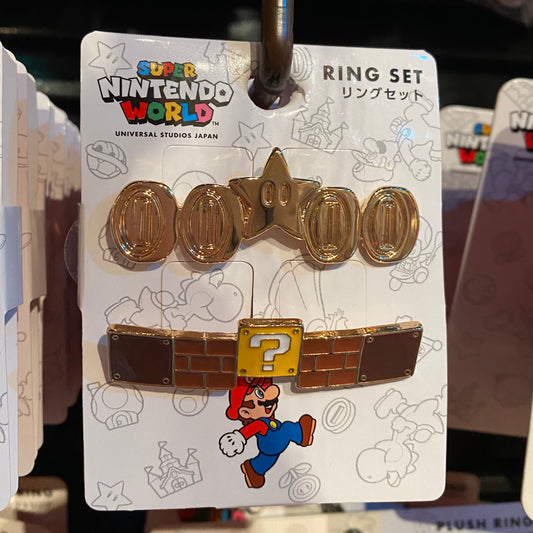 【Order】USJ Mario metal ring set 2pcs