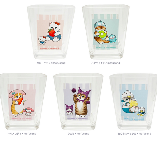 [Order] Mofusand x Sanrio 2nd Collaboration Series  - Square Glass Cup