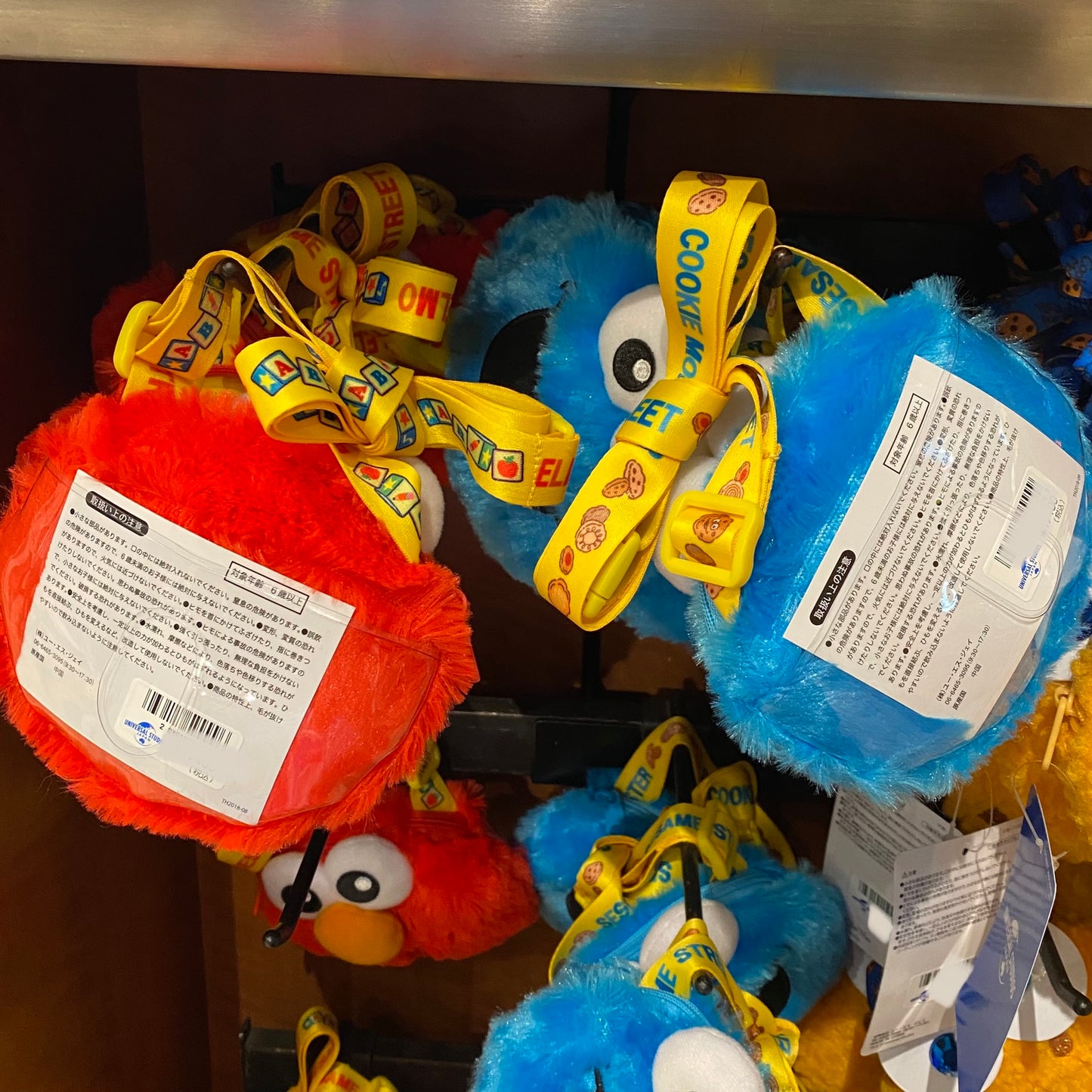 【Order】USJ Sesame Street Elmo / Cookie Monster Card Holder & Coin Case