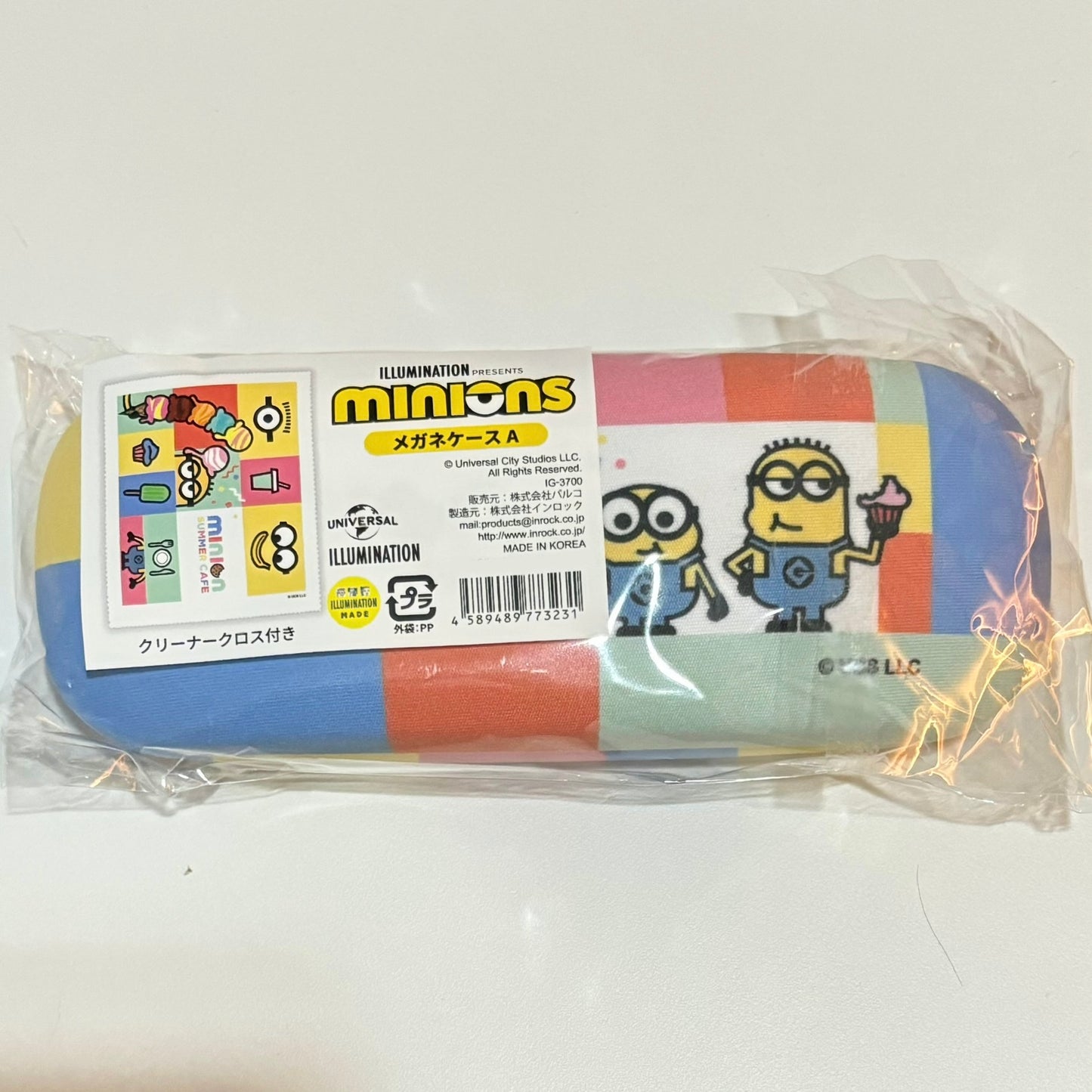 【現貨】Minions Summer Cafe 限定版 眼鏡盒連抹布