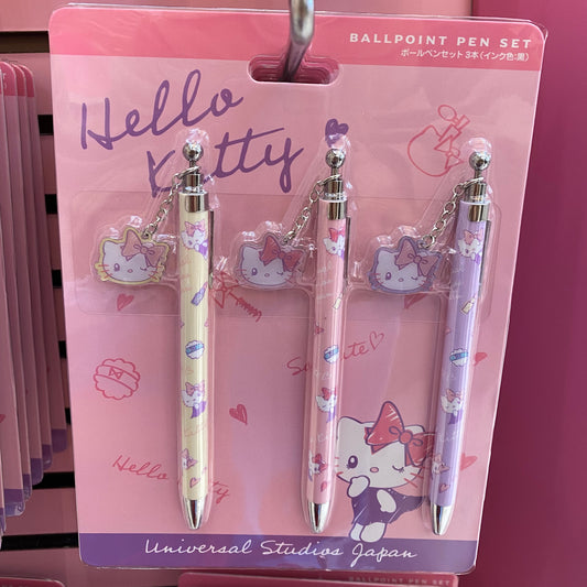 【Order】USJ Hello Kitty ball pen 3pcs set