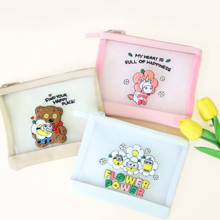 Minions Bello Daisy 網面收納袋 Pouch