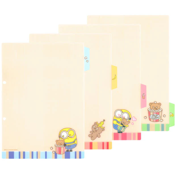 【訂貨】USJ Minions Bob & Tim 爆谷系列文具 - Binder