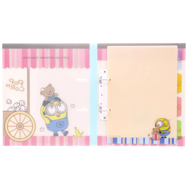 【訂貨】USJ Minions Bob & Tim 爆谷系列文具 - Binder